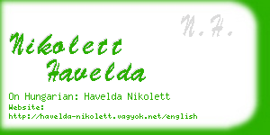 nikolett havelda business card